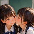 百合中学生、百合キス 3枚目