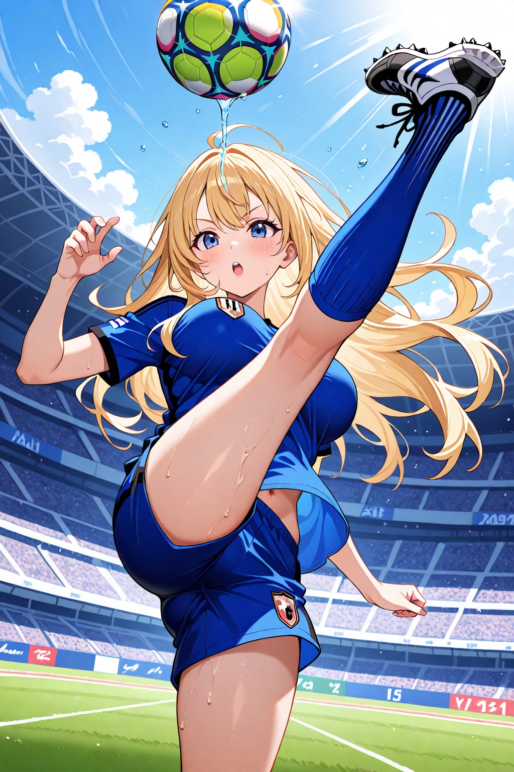 LILYで金髪さんサッカー
