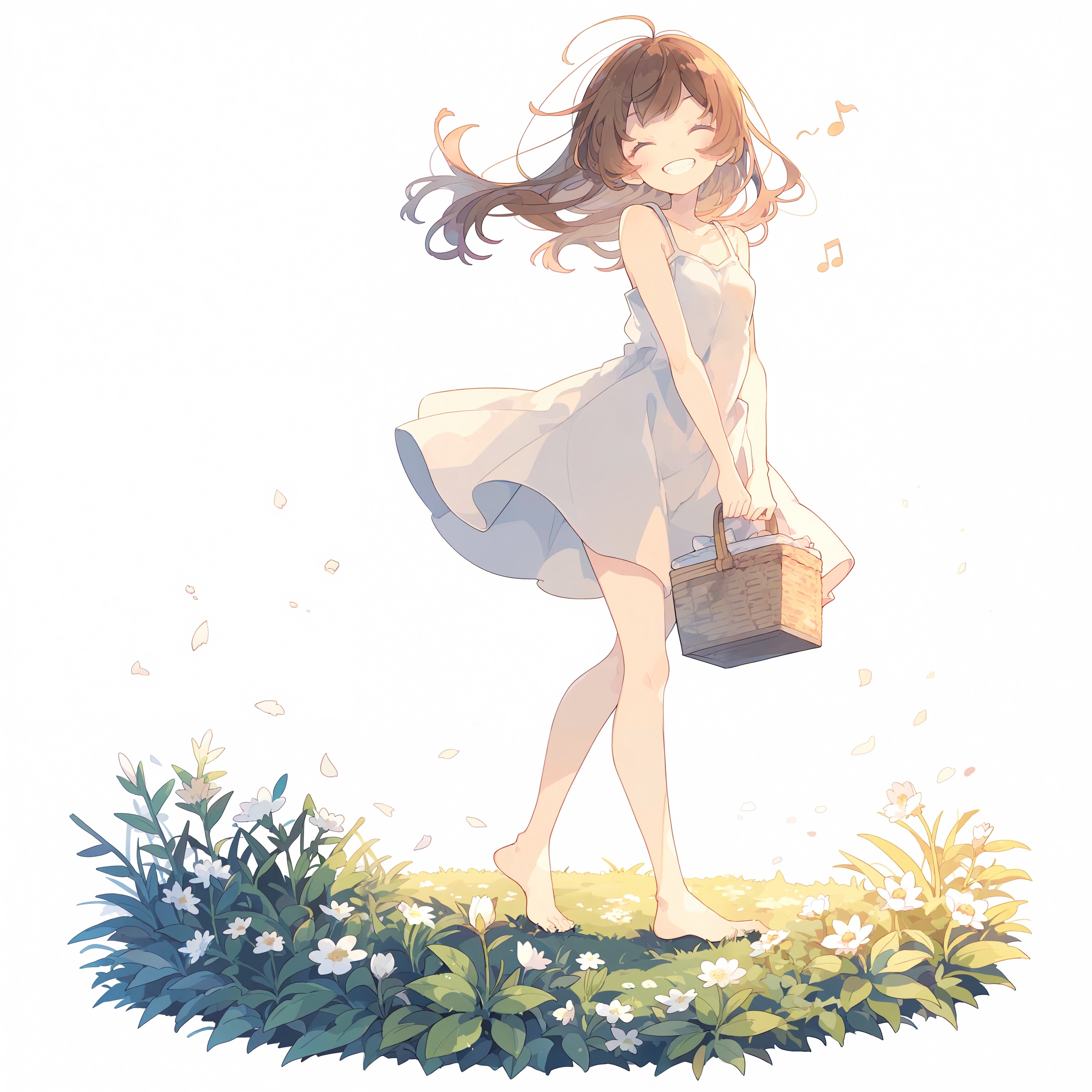 素足でピクニック | の人気AIイラスト・グラビア