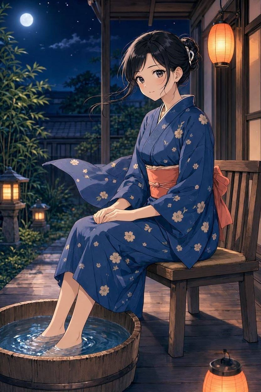 夕涼み(MAI-Image-2.5-Flash)(5) | の人気AIイラスト・グラビア