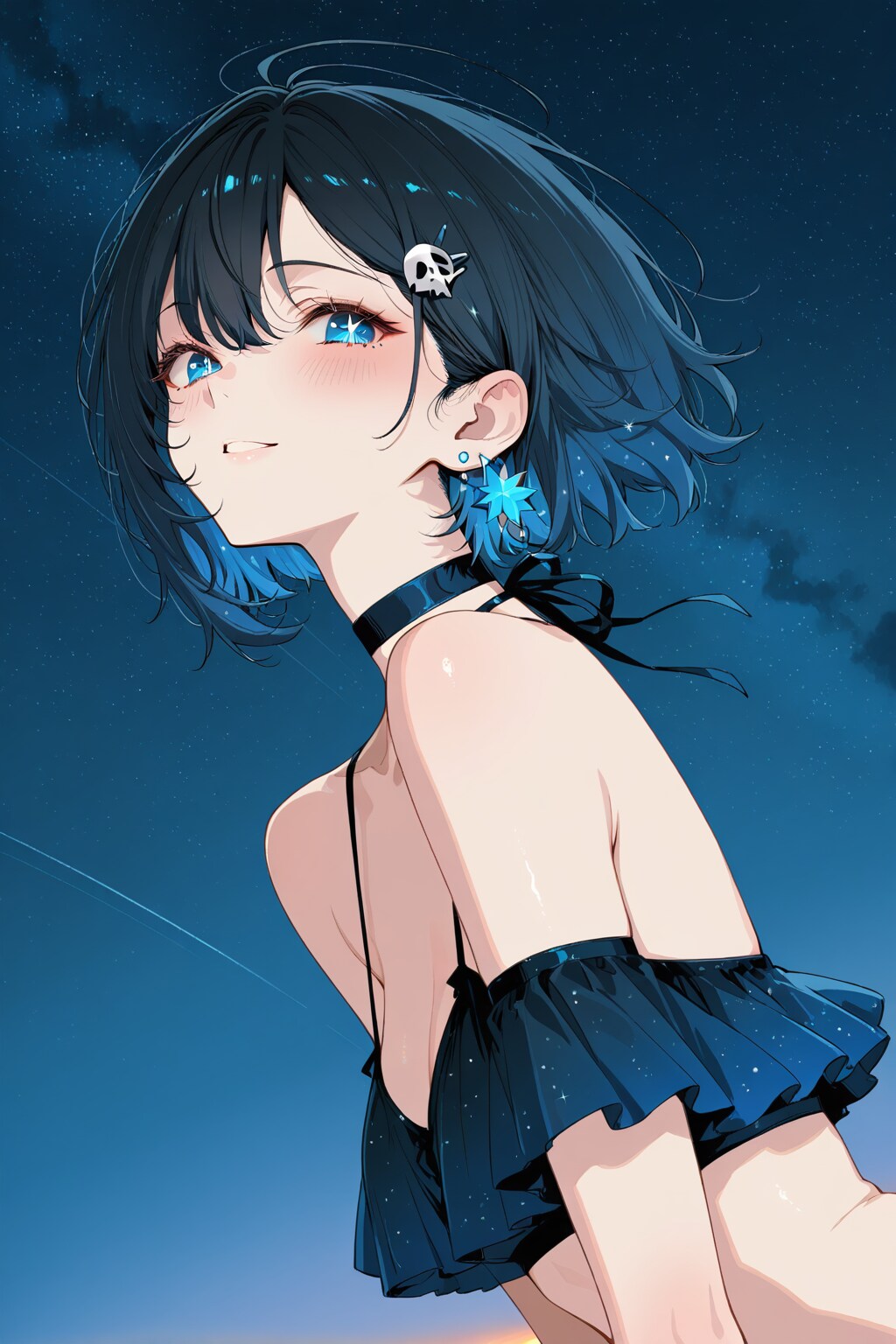 リゾート地の夜空