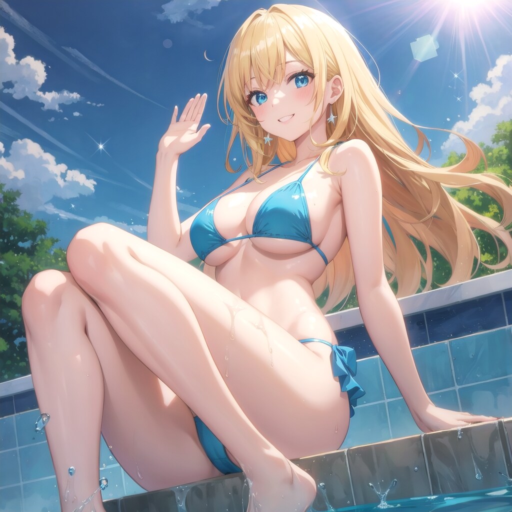 真夏のプール