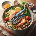 秋のseafood noodle開発 2枚目