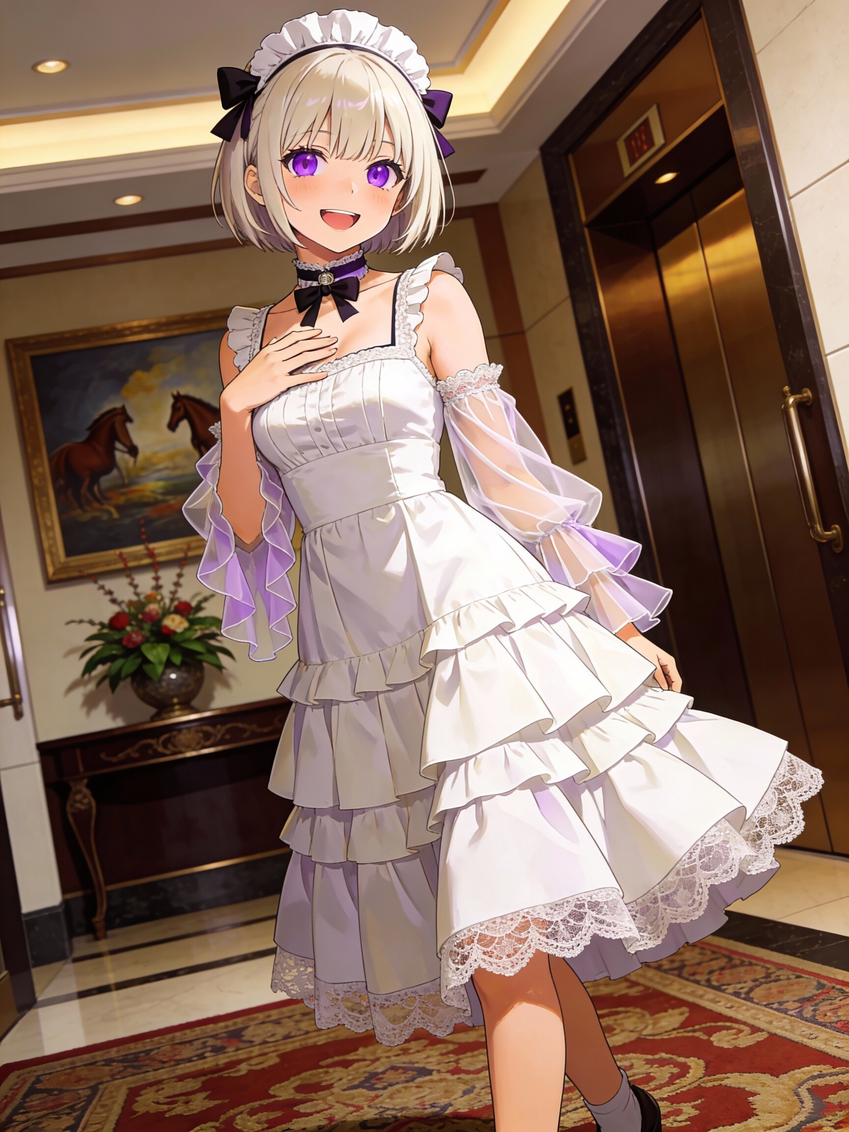 ティアード袖＋シフォン生地 | の人気AIイラスト・グラビア