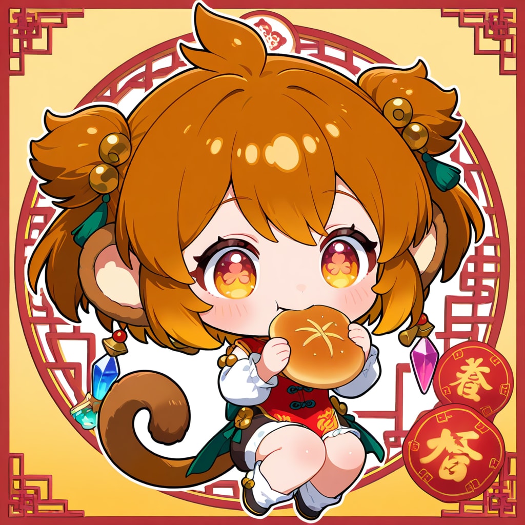 chibi monkey girl | の人気AIイラスト・グラビア