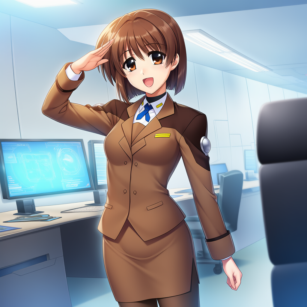 [張り紙見たよ]ゆりなちゃん 機動六課に就職