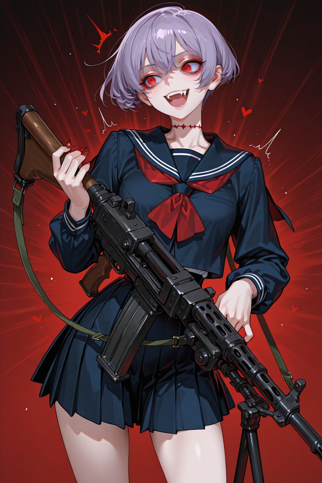 セーラー服と機関銃と吸血鬼 6 かい…かん… | の人気AIイラスト・グラビア