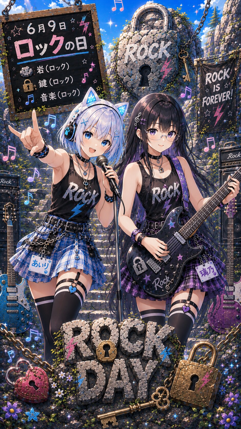 【ロックの日】岩と鍵とロックンロール♪