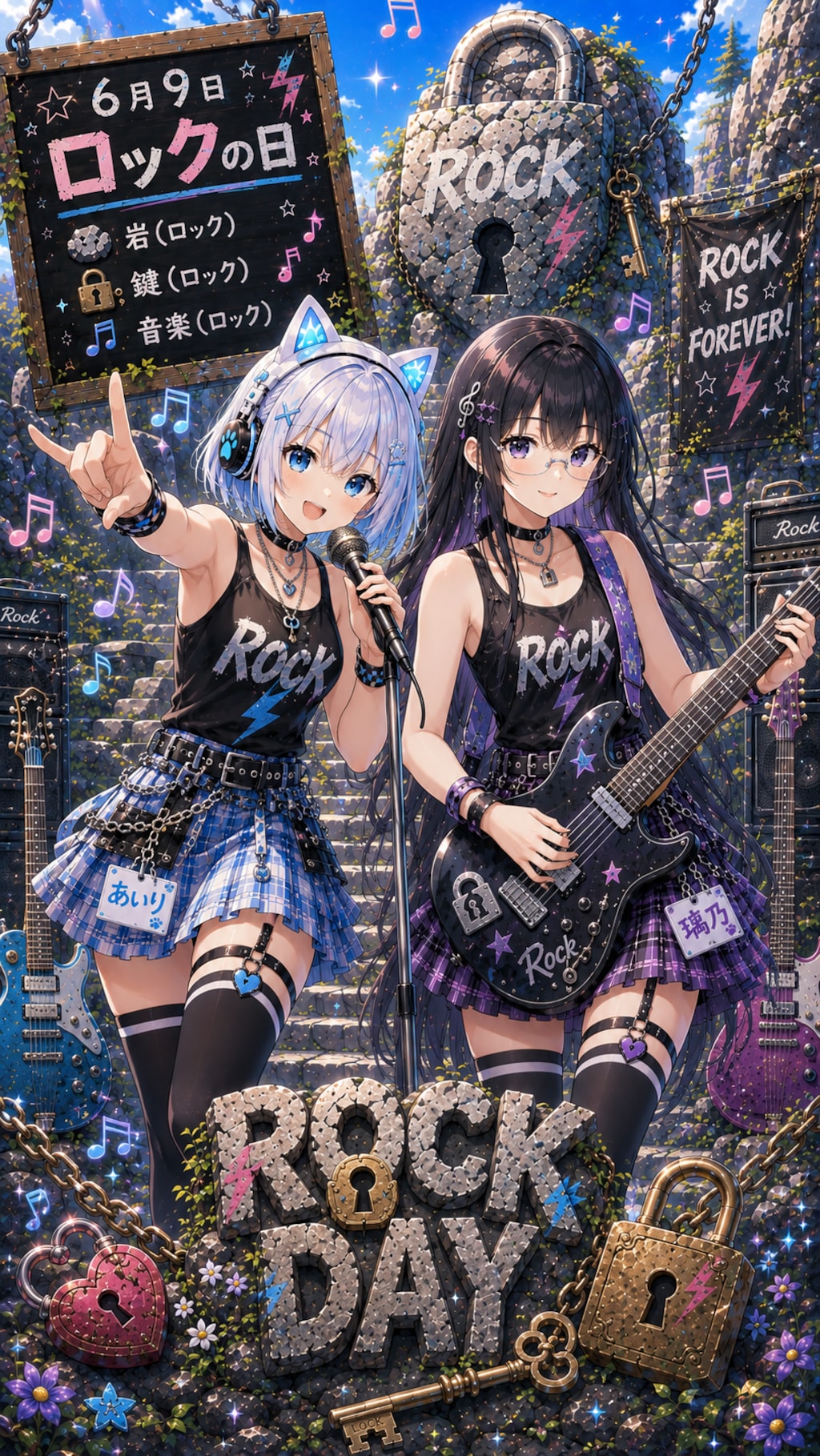 【ロックの日】岩と鍵とロックンロール♪