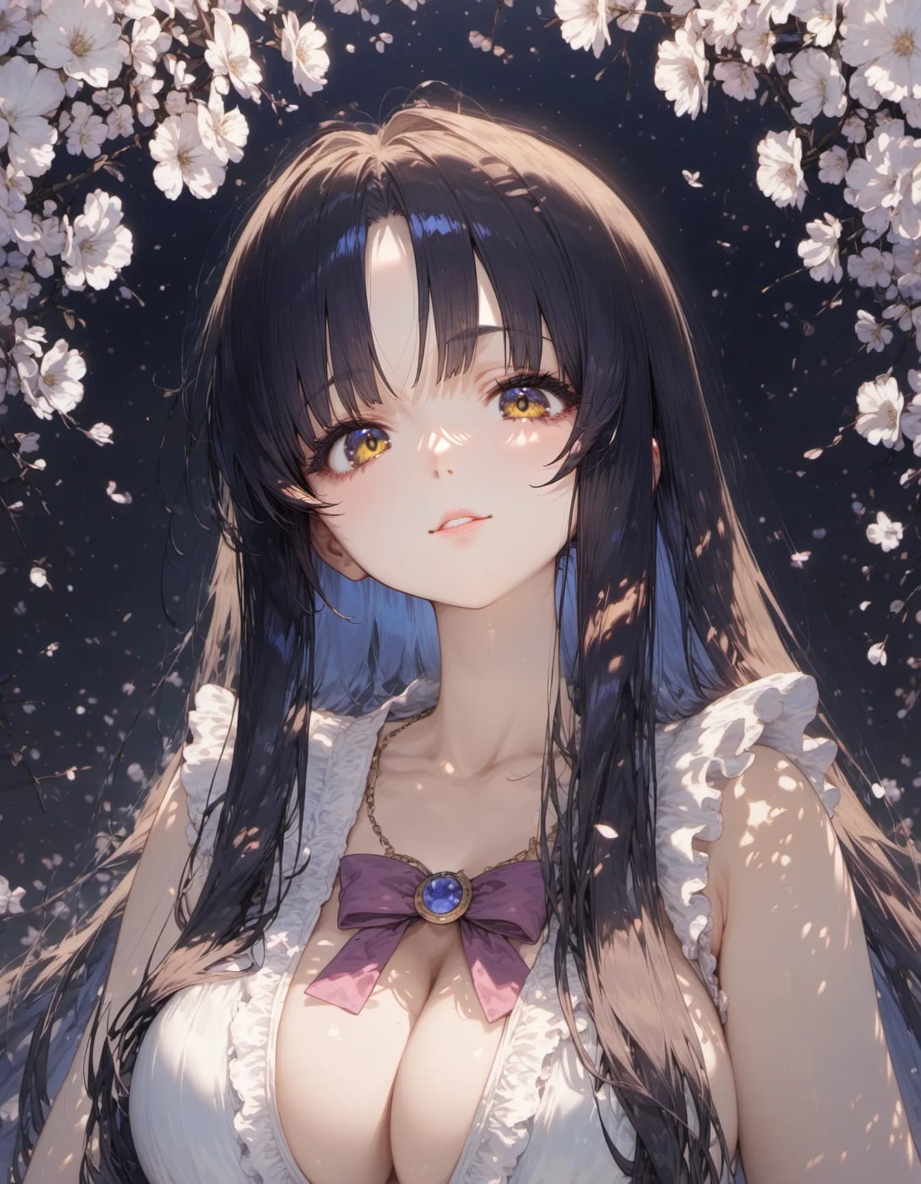 Petals Under Moonlight | の人気AIイラスト・グラビア