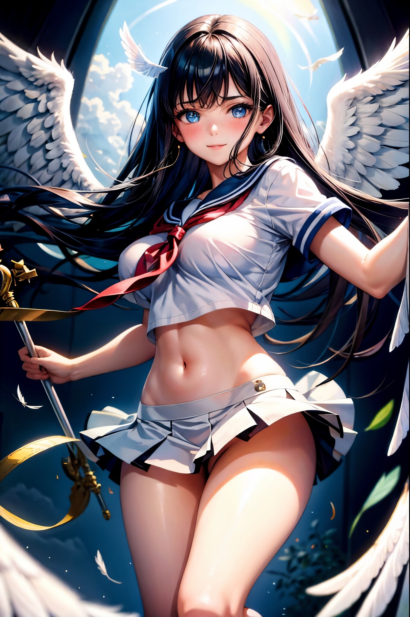 白セーラー天使　降臨