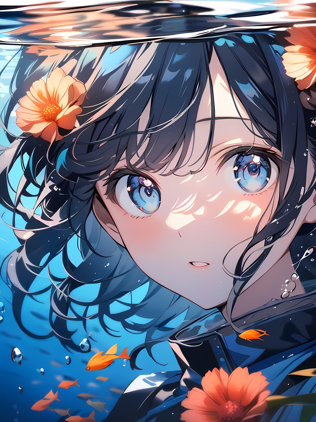 水の中