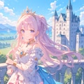 憧れの白いお城とプリンセス 2枚目