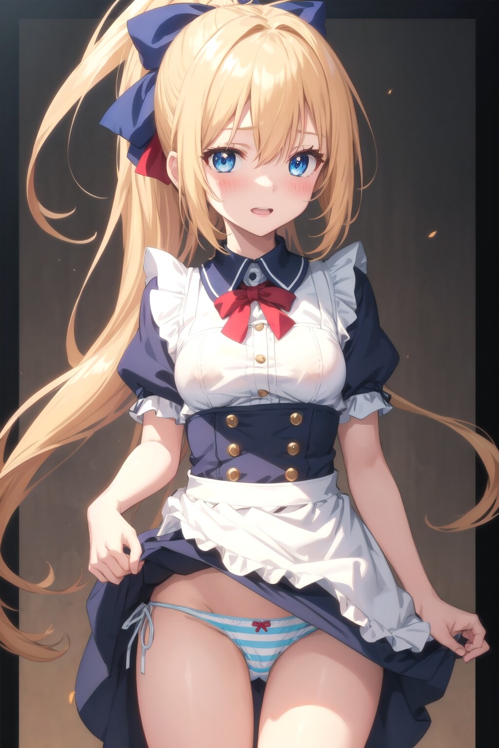 たくし上げ金髪ちゃん