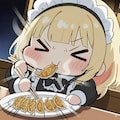 メイドちゃん、新たな力を得て餃子を食す🥟🥟✨✨ 2枚目