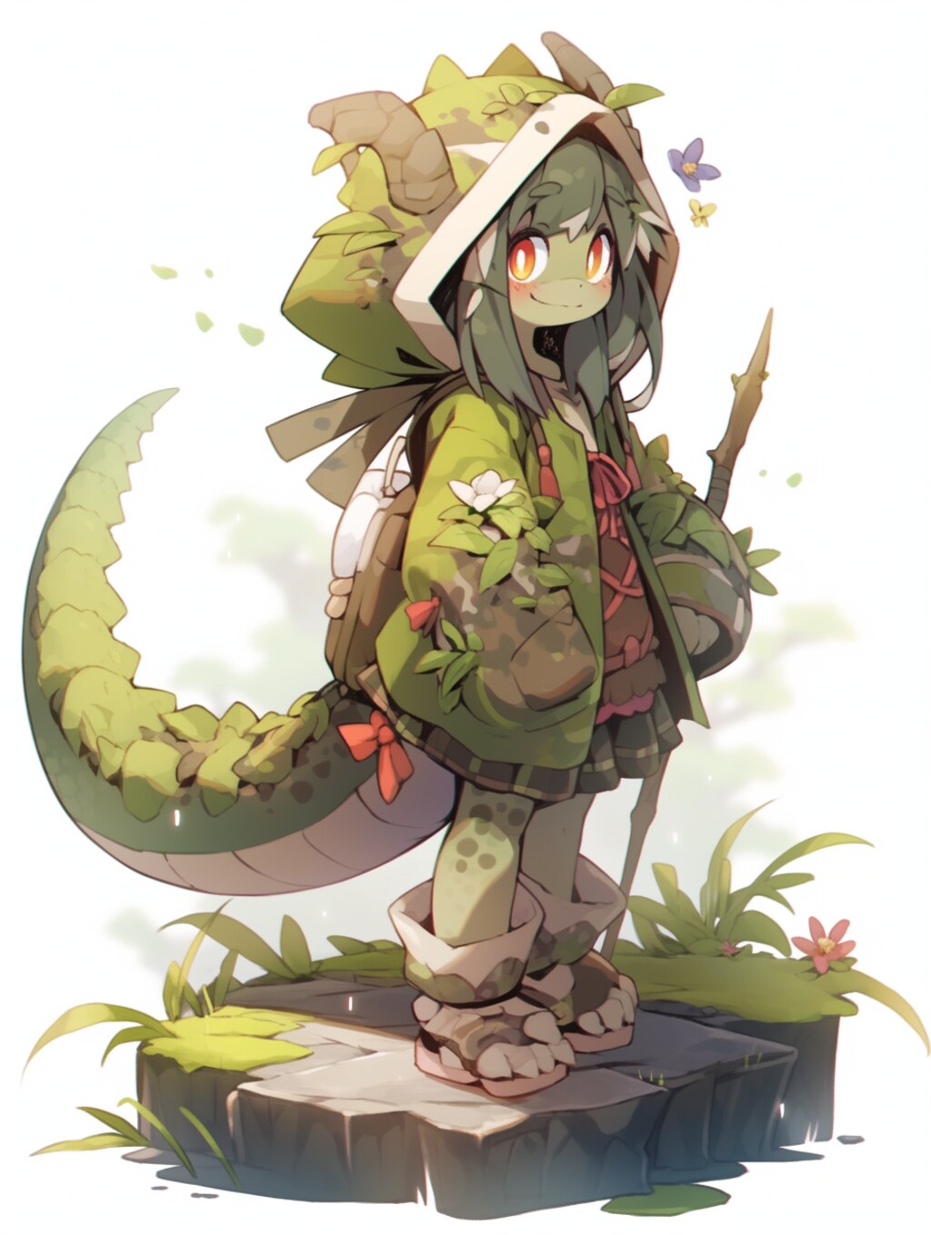 トカゲの女の子