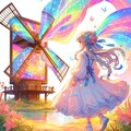 カラフルな風車と、女の子＊(9枚) 6枚目