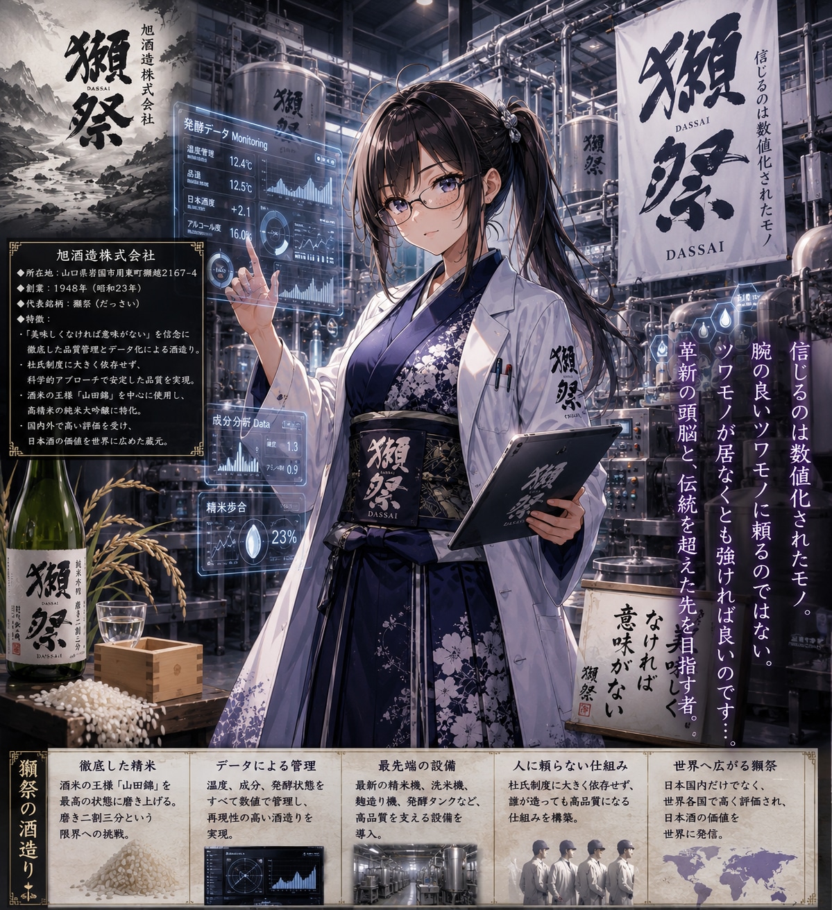 日本酒擬人化シリーズ第10弾〜ボツ絵含めて〜