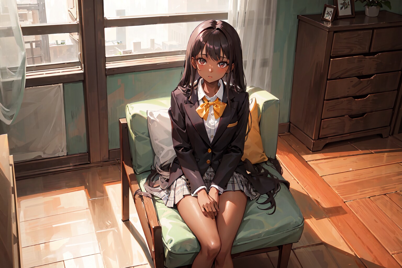 おとなしい褐色ガール