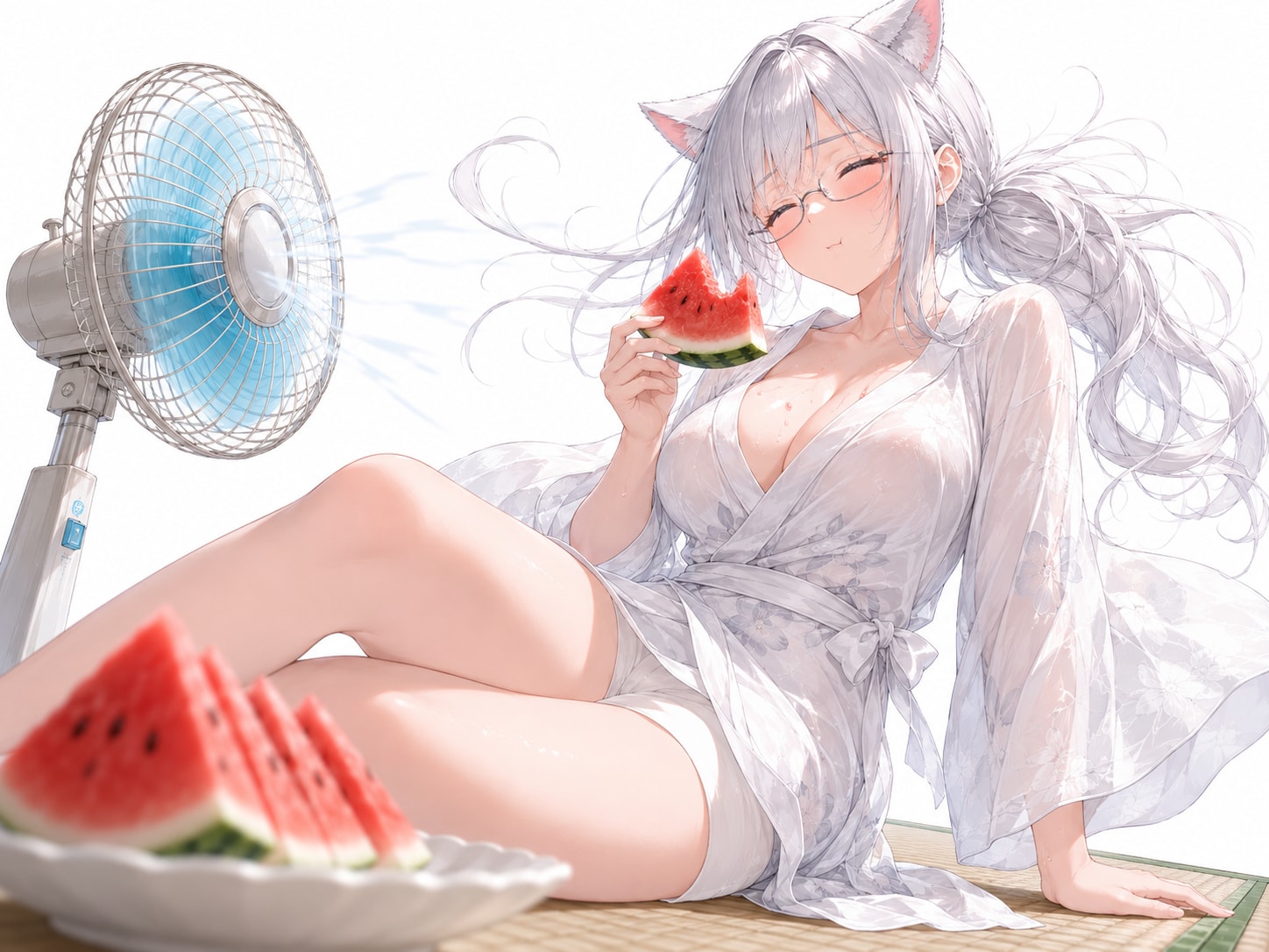 湯上がりスイカ♪