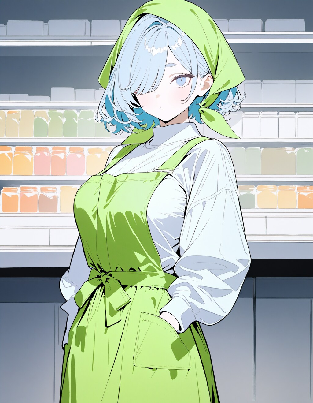 スーパーの店員姉さんXL