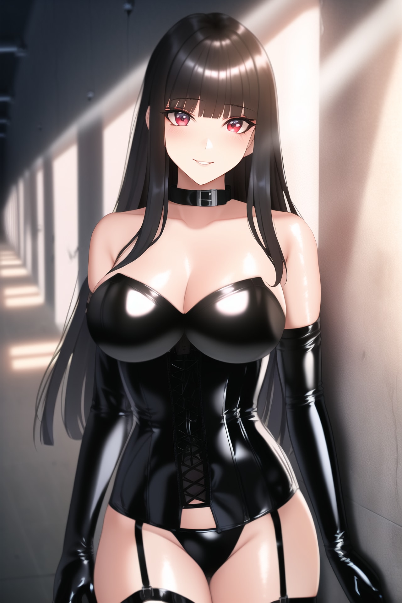 黒髪ロングのボンデージ女王様ちゃんに調教されたい