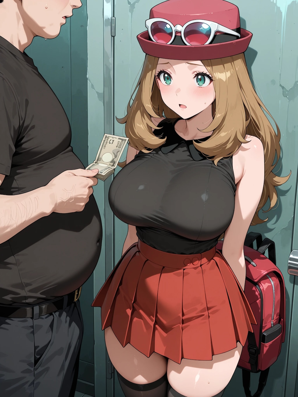 金のために体を売ってしまうセレナ…