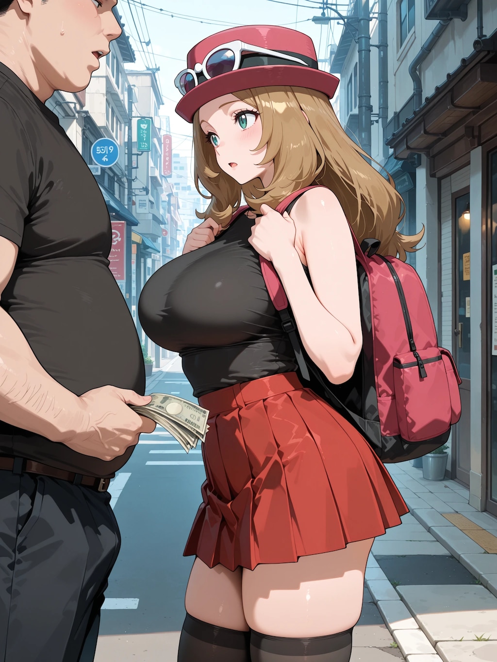 金のために体を売ってしまうセレナ…