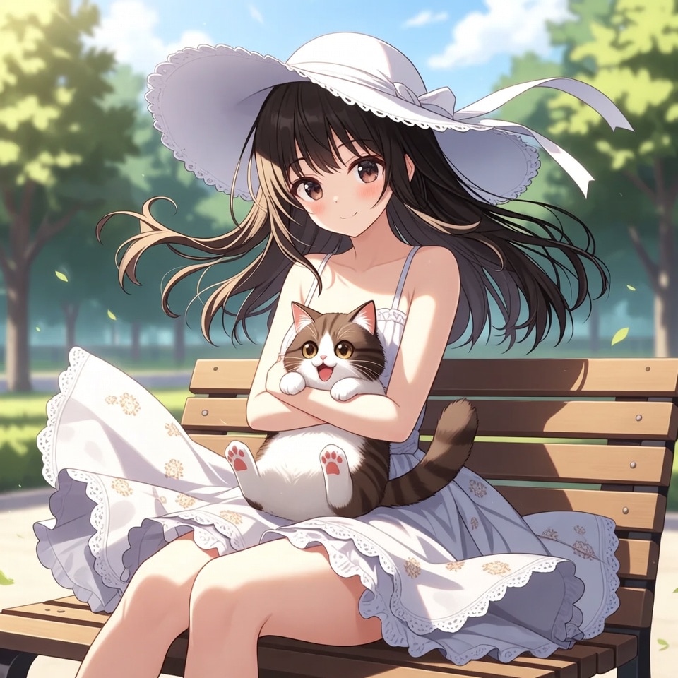 ねこと少女 | の人気AIイラスト・グラビア