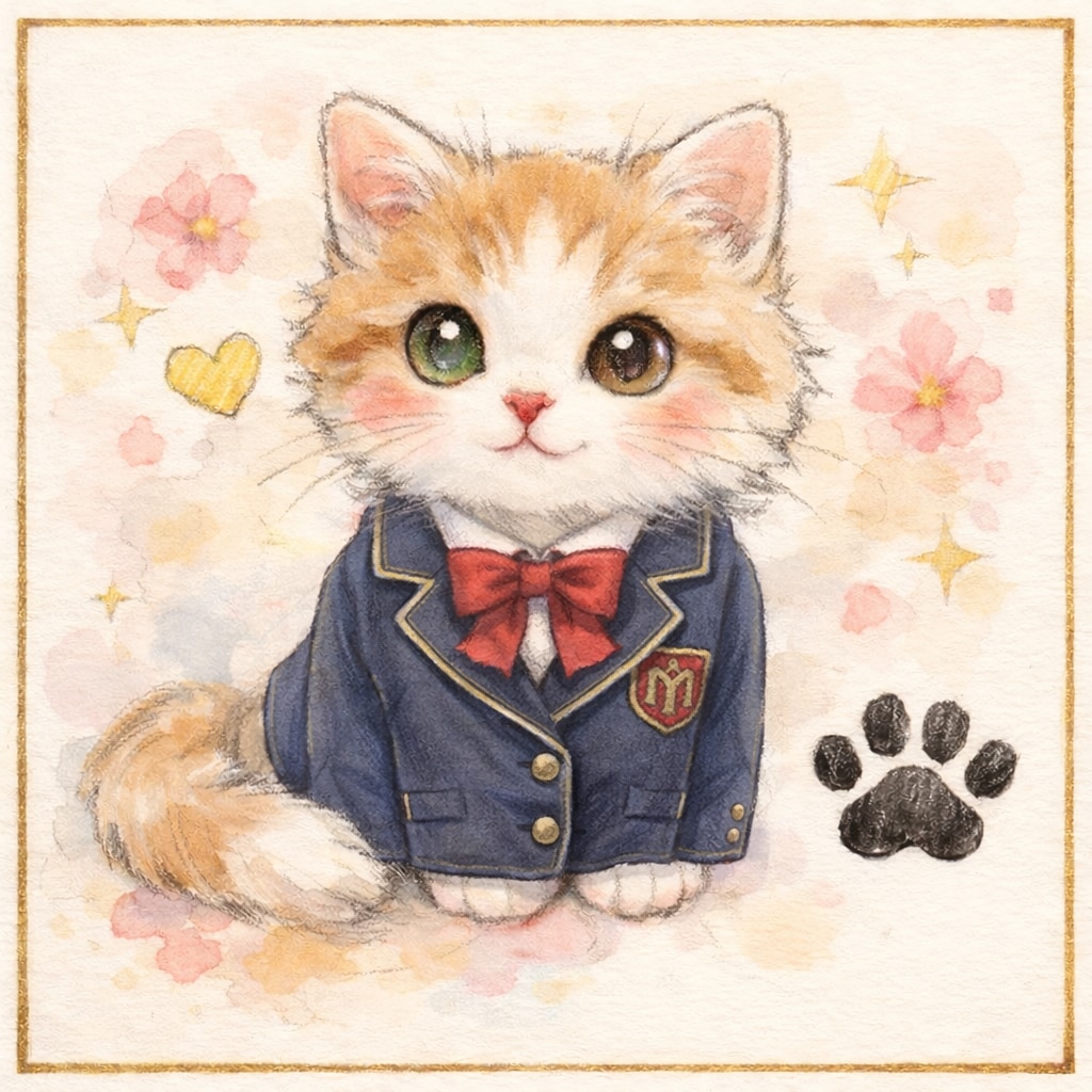 ねこさまのサイン(？)色紙