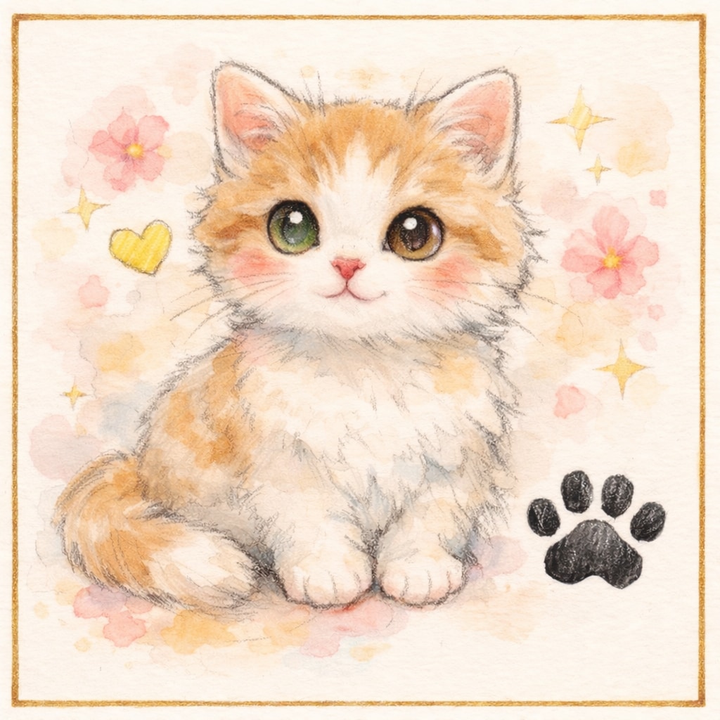 ねこさまのサイン(？)色紙