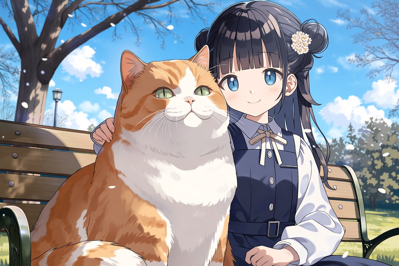 猫🐈とおだんごちゃん🍡✨110 | の人気AIイラスト・グラビア