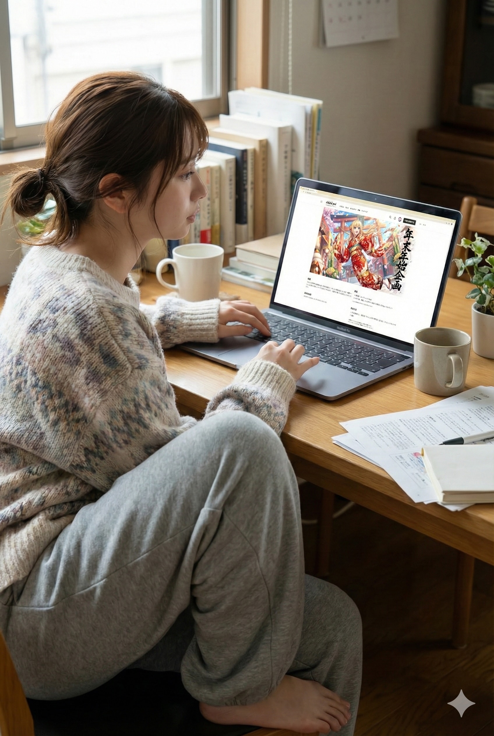 まったりとお正月 | の人気AIイラスト・グラビア