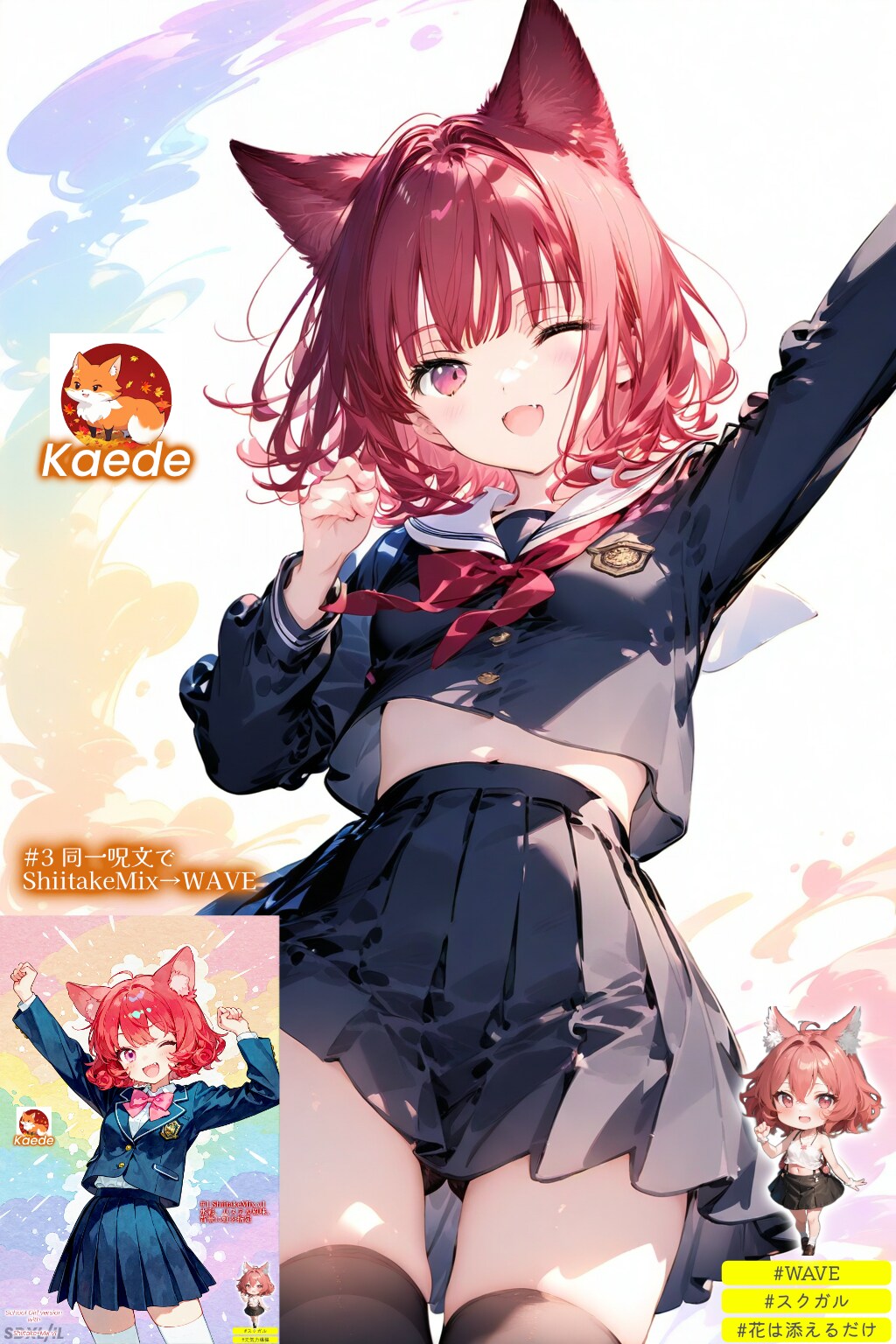 旅する黒猫と春のWAVE