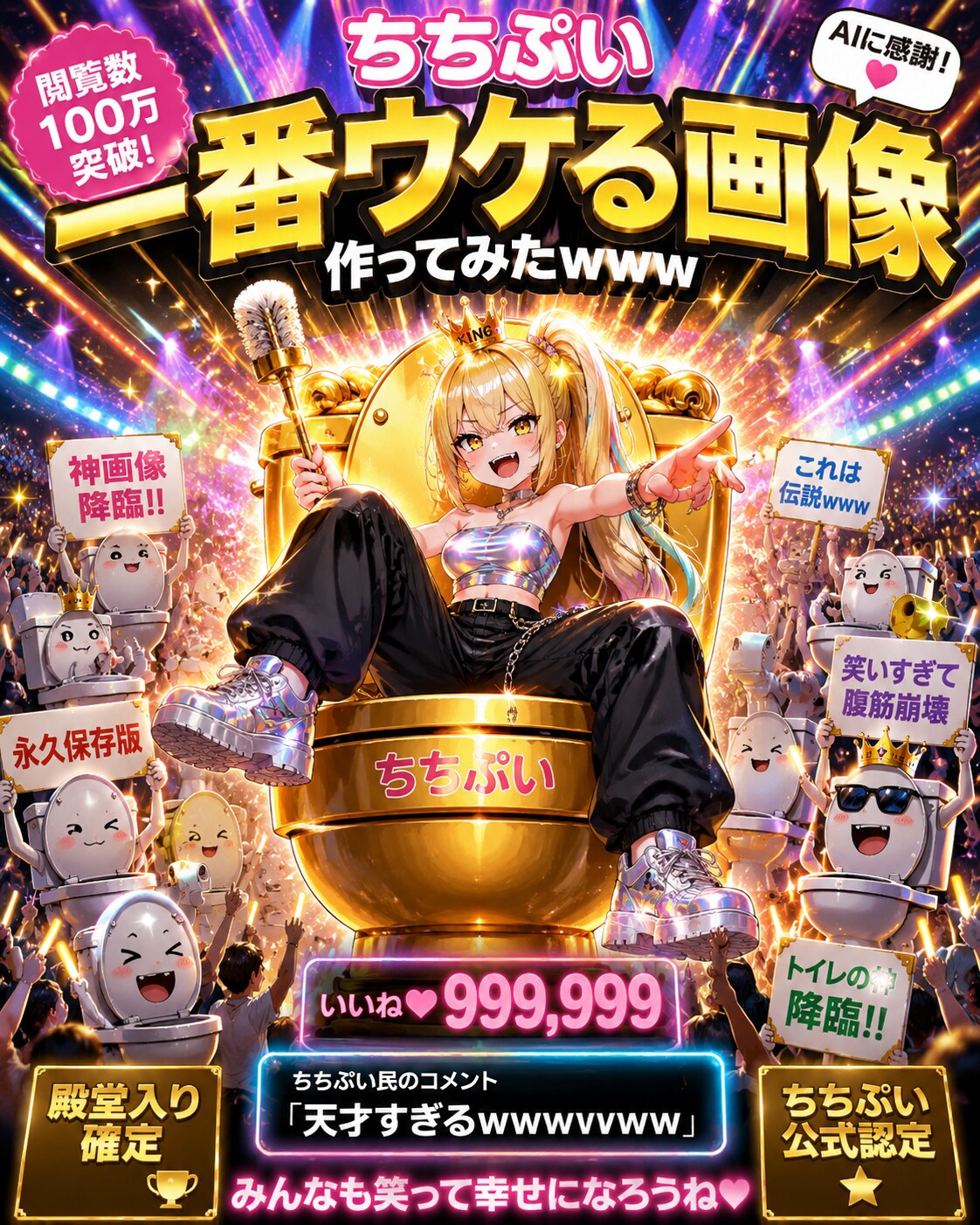 ちちぷいで一番ウケる画像作って☆