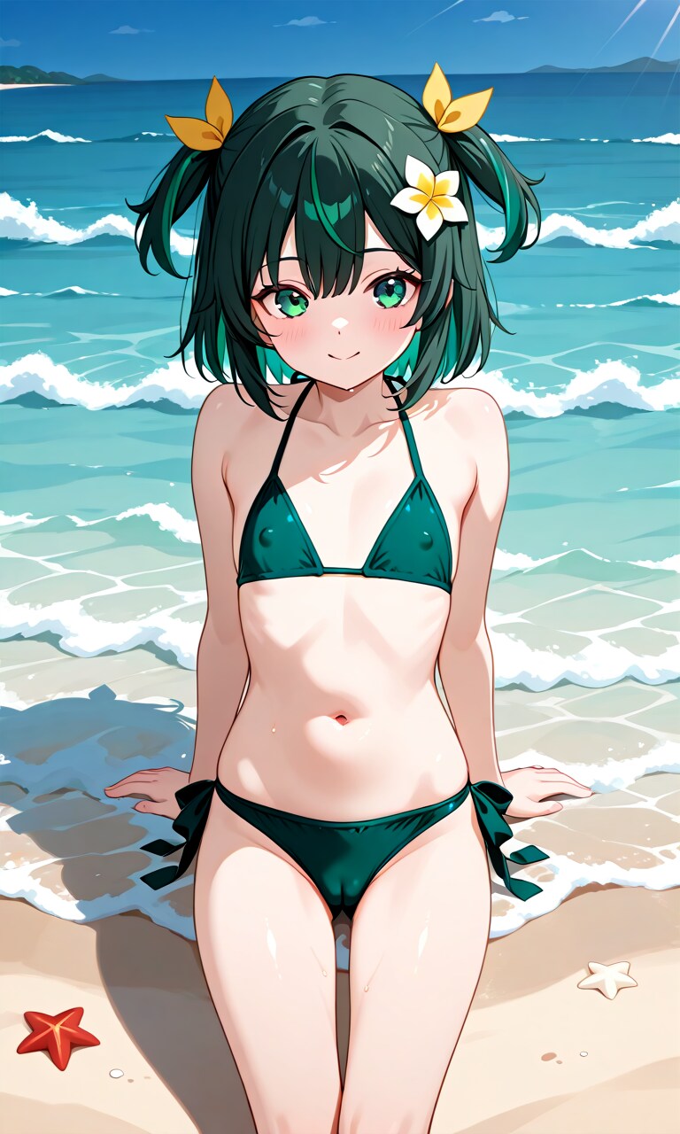 Re.緑ビキニの女の子