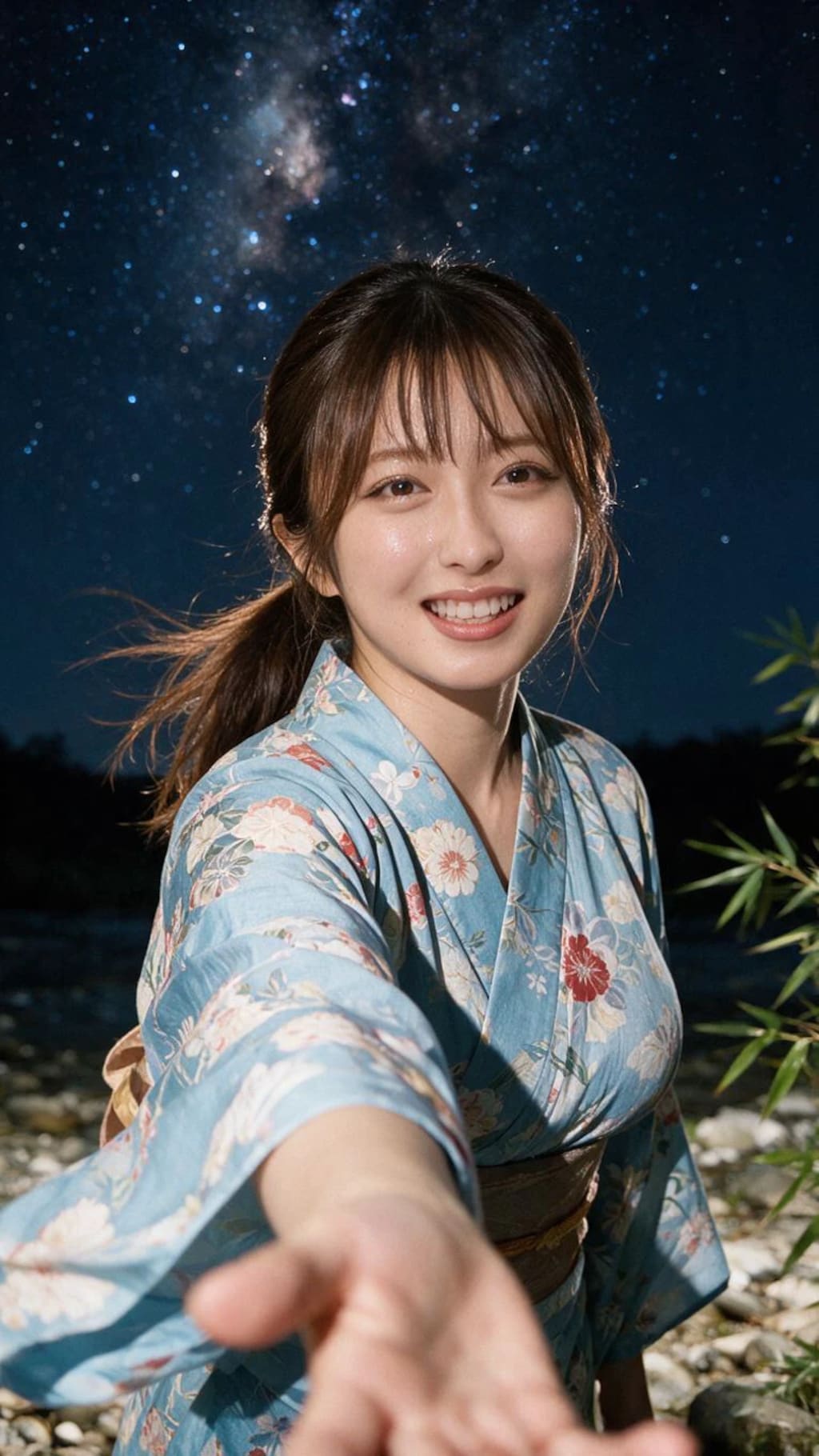 地方アナと浴衣