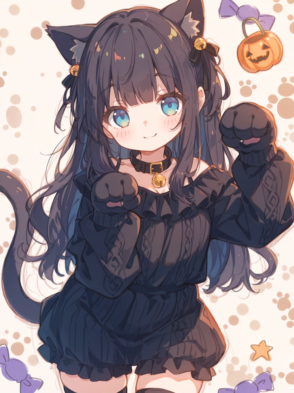 黒猫ハロウィン