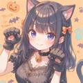 黒猫ハロウィン 2枚目