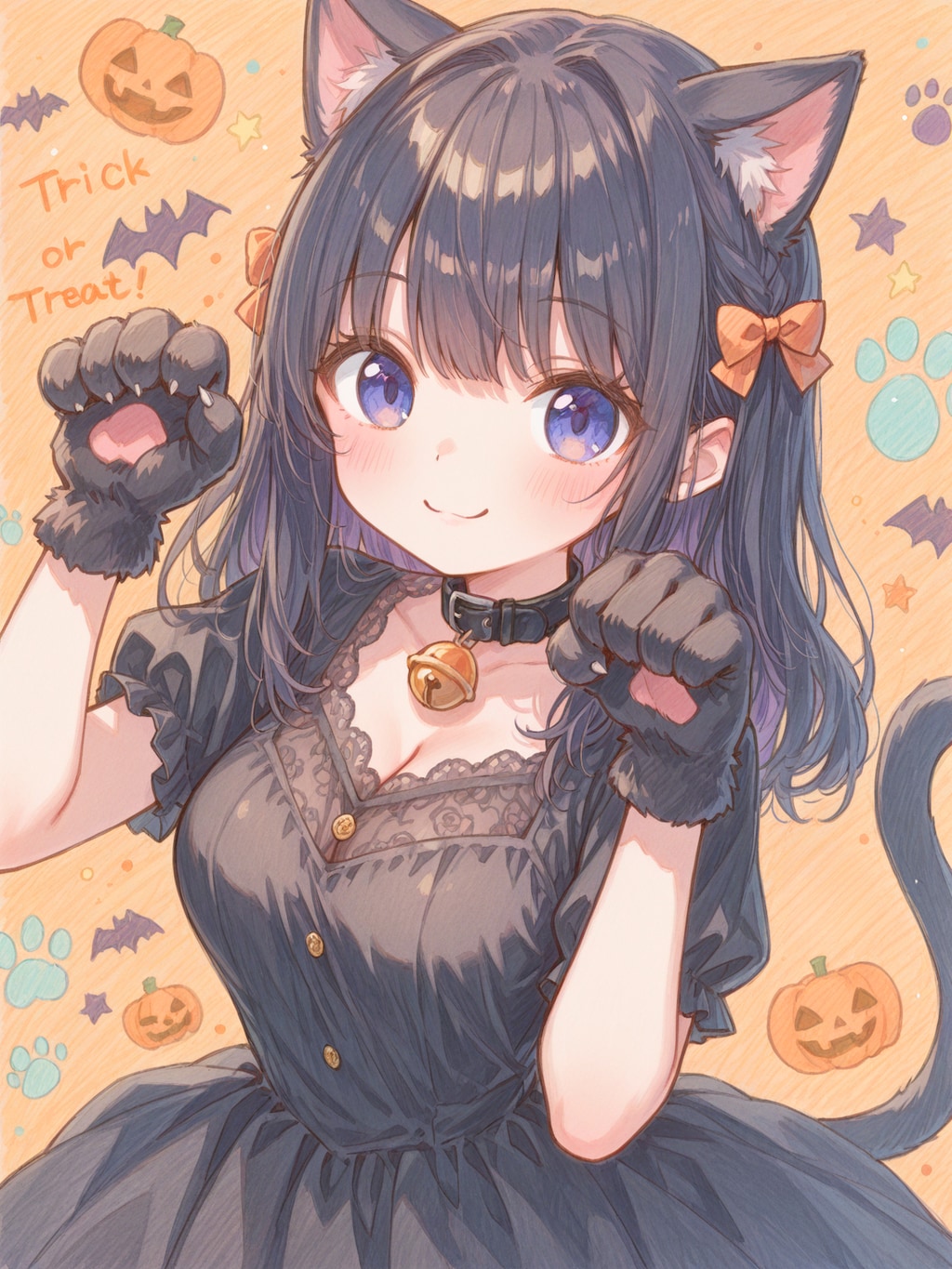 黒猫ハロウィン