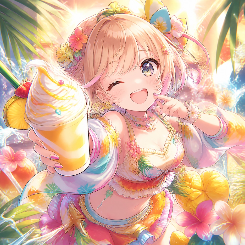トロピカルフラペチーノコレクション（１）3時のアイドル　GPTimages2.0