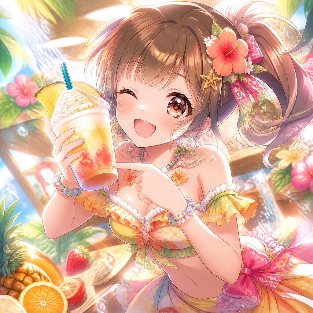 トロピカルフラペチーノコレクション（１）3時のアイドル　GPTimages2.0
