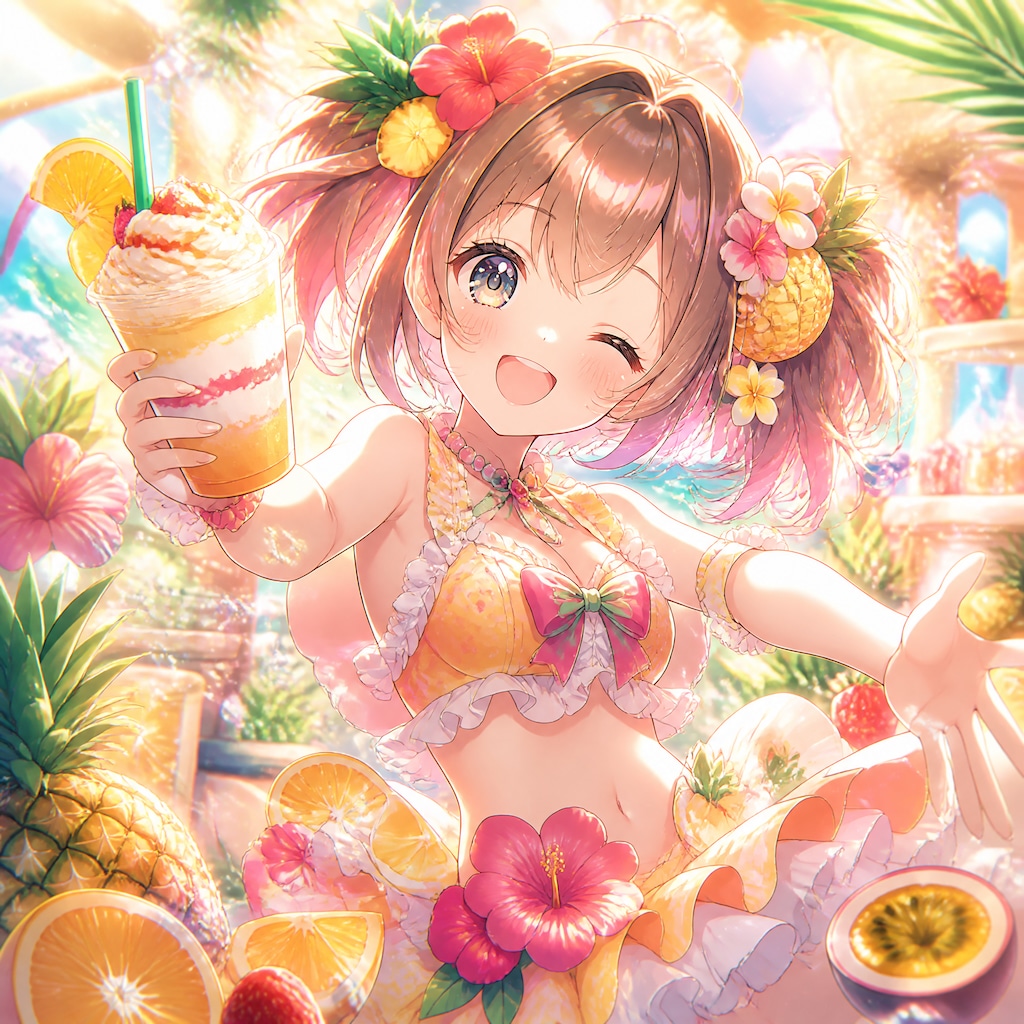 トロピカルフラペチーノコレクション（１）3時のアイドル　GPTimages2.0