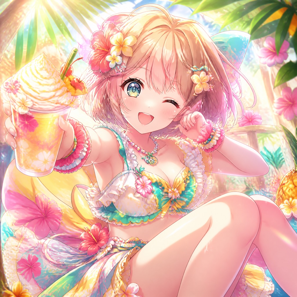 トロピカルフラペチーノコレクション（１）3時のアイドル　GPTimages2.0