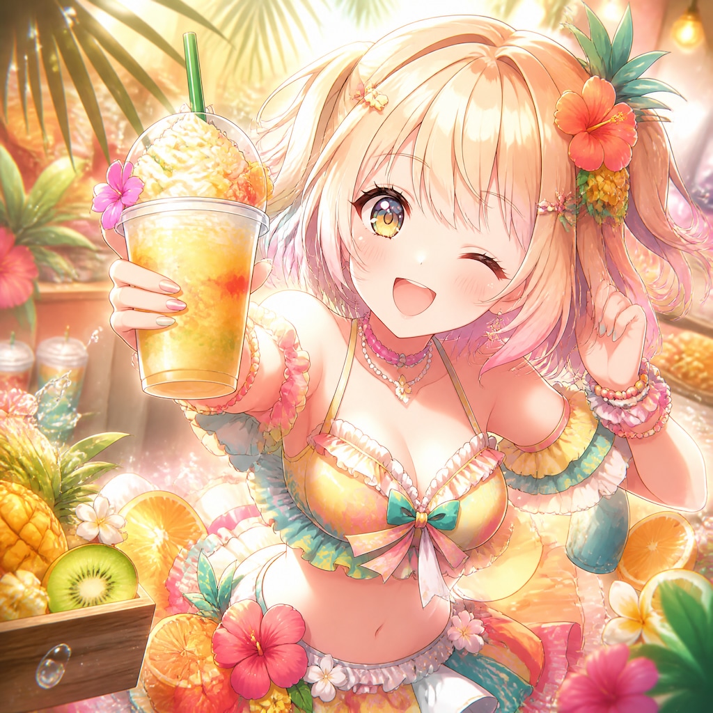 トロピカルフラペチーノコレクション（１）3時のアイドル　GPTimages2.0