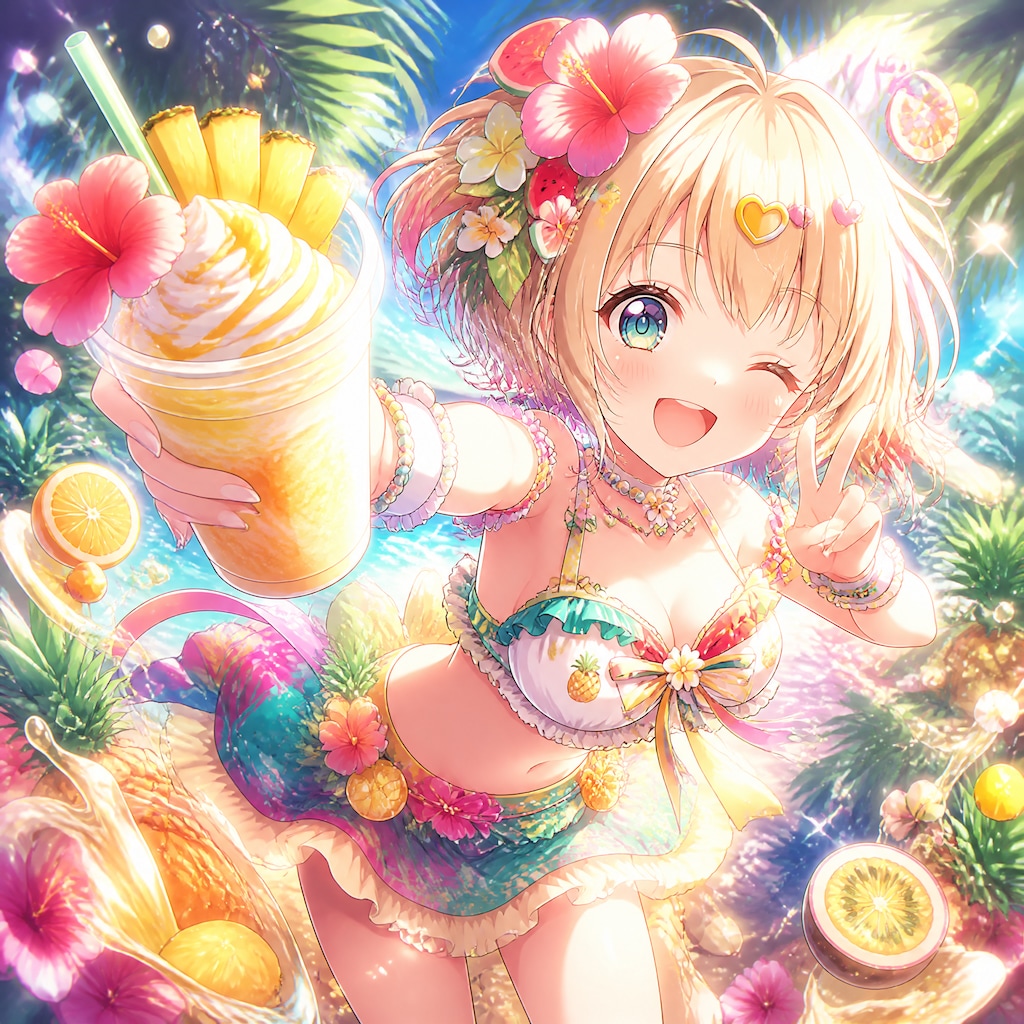 トロピカルフラペチーノコレクション（１）3時のアイドル　GPTimages2.0