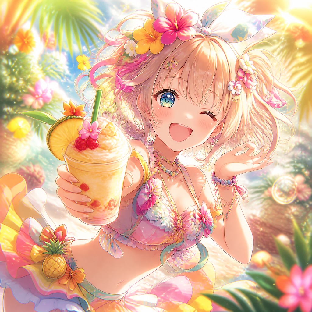トロピカルフラペチーノコレクション（１）3時のアイドル　GPTimages2.0