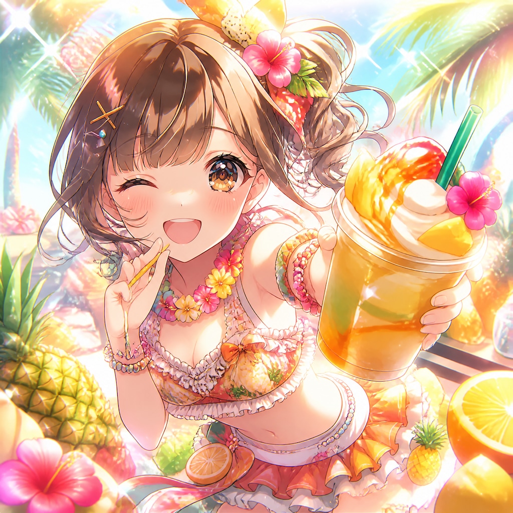 トロピカルフラペチーノコレクション（１）3時のアイドル　GPTimages2.0