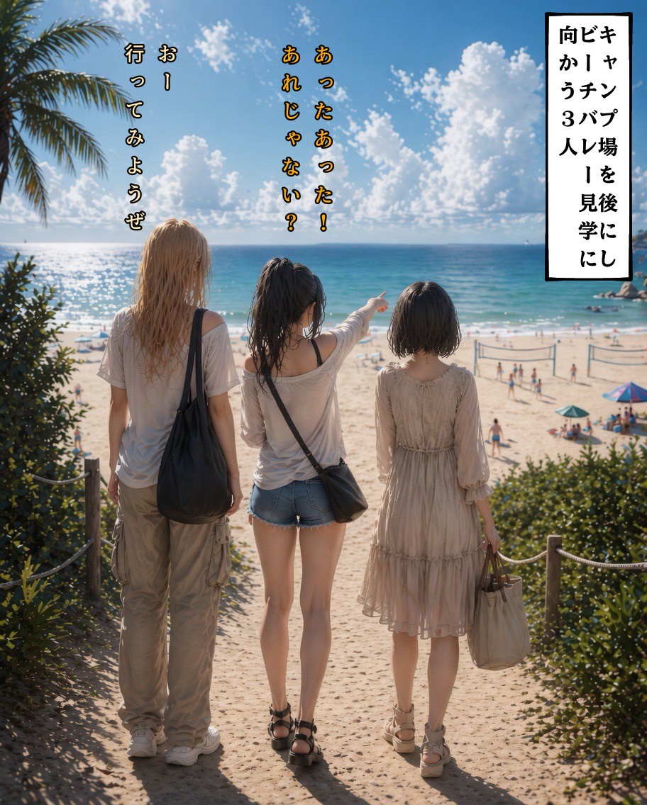 ＃８ビーチバレー前編 | の人気AIイラスト・グラビア