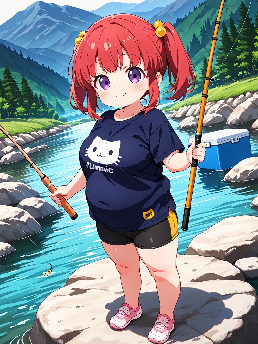 めぐみちゃんの川遊び